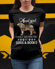 Easily Distracted By Dogs And Books Ladies T-Shirt apparel-ladies-t-shirt-lifestyle-04
