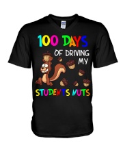 100 Days Of Driving My Students Nuts V-Neck T-Shirt tile