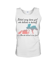 Behind Every Horse Girl Unisex Tank tile