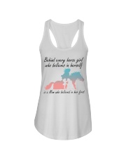 Behind Every Horse Girl Ladies Flowy Tank tile