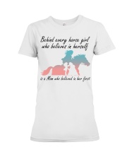 Behind Every Horse Girl Premium Fit Ladies Tee tile