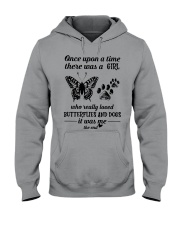 A Girl Who Really Loved Butterflies And Dogs Hooded Sweatshirt tile