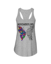November Girl Ladies Flowy Tank tile