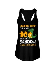 Chomping Right Through 100 Days Of School Ladies Flowy Tank tile
