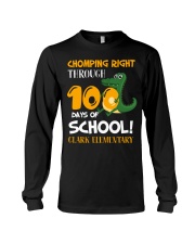 Chomping Right Through 100 Days Of School Long Sleeve Tee tile