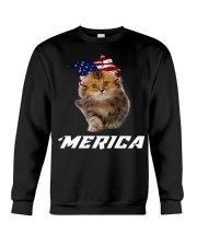 Cat Merica Crewneck Sweatshirt tile