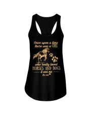 A Girl Who Really Loved Horses And Dogs Ladies Flowy Tank tile