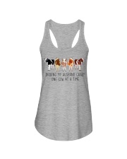 Driving My Husband Crazy One Cow At A Time Ladies Flowy Tank tile