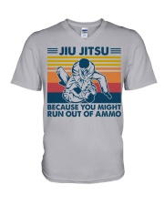 Jiu Jitsu Because You Might Run Out Of Ammo V-Neck T-Shirt tile