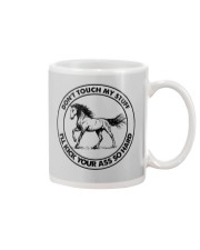 Don't Touch My Stuff - I'll Kick Your Ass So Hard Mug tile