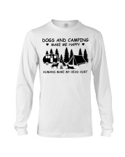 Dogs And Camping Make Me Happy Long Sleeve Tee tile