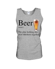 Beer -The Glue Holding This 2020 Unisex Tank tile