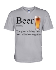 Beer -The Glue Holding This 2020 V-Neck T-Shirt tile