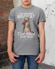 On A Dark Desert Highway - Cool Wind In My Hair Classic T-Shirt apparel-classic-tshirt-lifestyle-31