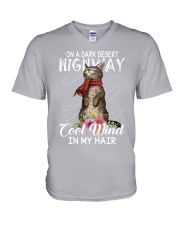 On A Dark Desert Highway - Cool Wind In My Hair V-Neck T-Shirt thumbnail