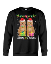 2 Cats Merry Christmas Crewneck Sweatshirt tile