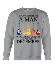 A Man Who Loves Guitar And Was Born In December Crewneck Sweatshirt tile