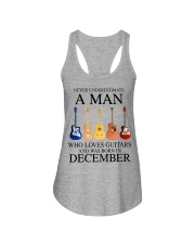 A Man Who Loves Guitar And Was Born In December Ladies Flowy Tank tile