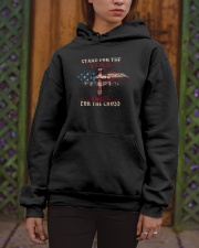 Stand For The Flag Kneel For The Cross Hooded Sweatshirt apparel-hooded-sweatshirt-lifestyle-front-03