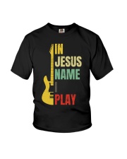 In Jesus Name I Play Youth T-Shirt tile