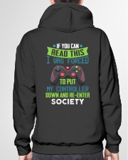 I Was Forced To Put My Controller Down Hooded Sweatshirt garment-hooded-sweatshirt-back-04