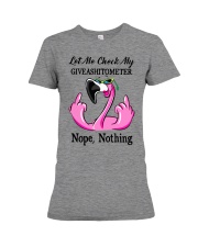 Let Me Check Premium Fit Ladies Tee tile