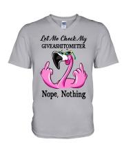 Let Me Check V-Neck T-Shirt tile