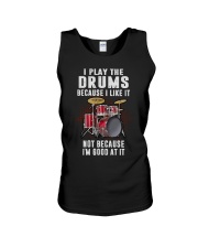 I Play The Drums Because I Like It Unisex Tank tile