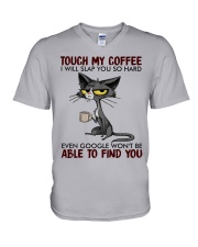 Touch My Coffee V-Neck T-Shirt tile