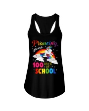 Prancing Through 100 Days Of School Ladies Flowy Tank tile