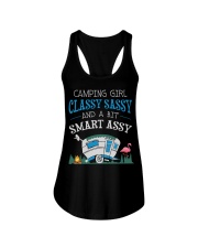 Camping Girl Ladies Flowy Tank tile