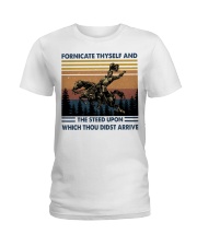 Fornicate Thyself Ladies T-Shirt tile
