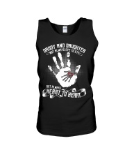 Heart To Heart Daddy And Daughter Unisex Tank tile