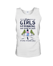Some Girls Go Running And Drink Too Much Unisex Tank tile