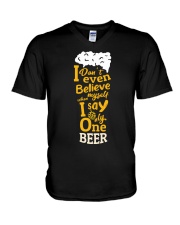 Only One Beer V-Neck T-Shirt tile