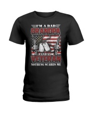 Grandpa Veteran Nothing Scares Me Ladies T-Shirt tile