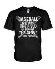 Baseball Is My Sport V-Neck T-Shirt tile