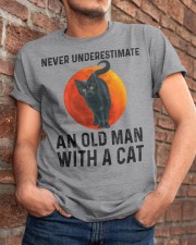 Never Underestimate An Old Man With A Cat Classic T-Shirt apparel-classic-tshirt-lifestyle-26
