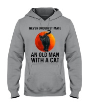 Never Underestimate An Old Man With A Cat Hooded Sweatshirt tile