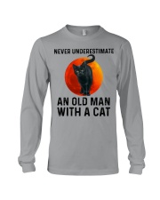 Never Underestimate An Old Man With A Cat Long Sleeve Tee tile