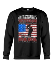 Veteran Papa Crewneck Sweatshirt tile