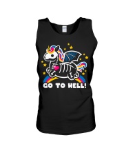 Unicorn Go To Hell Unisex Tank tile