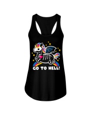 Unicorn Go To Hell Ladies Flowy Tank tile