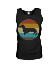 Dachshund Retro Design Unisex Tank tile
