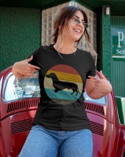 Dachshund Retro Design Ladies T-Shirt apparel-ladies-t-shirt-lifestyle-01