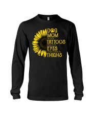 Dog Mom With Tattoos Pretty Eyes And Thick Thinghs Long Sleeve Tee tile
