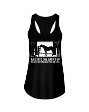 And Into The Barn I Go Ladies Flowy Tank tile