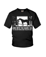 And Into The Barn I Go Youth T-Shirt tile