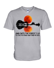 And Into The Forest I Go V-Neck T-Shirt tile