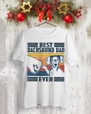 Best Dachshund Dad Ever Classic T-Shirt lifestyle-holiday-crewneck-front-2